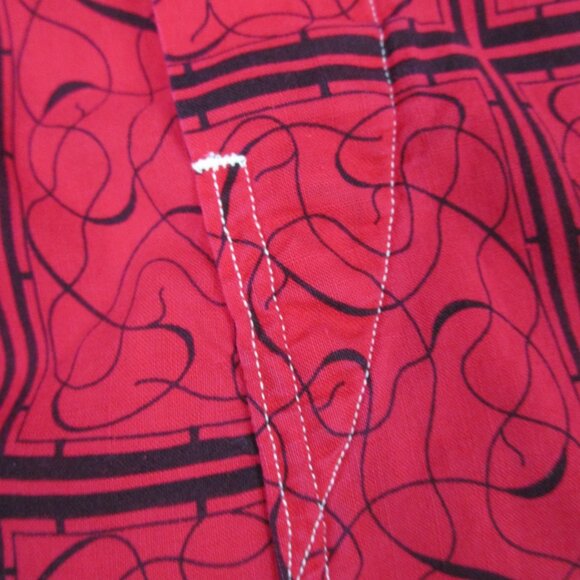 Mens 60s Pajama Set Pullover Shirt Elastic Pant Mid Century Tiki Rockabilly - Picture 9 of 16